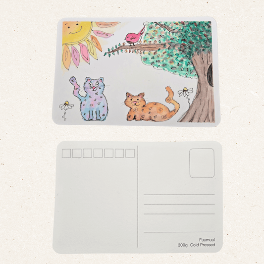 Sunny Day Cats Postcard